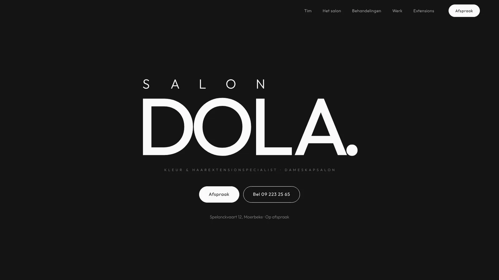 Salon Dola op een scherm